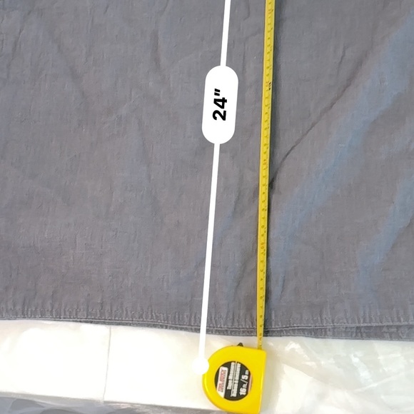 Linen Pillow Covers 24x24 Inch Gray Decorative Throw Pillow Covers Pack Of 2 - Picture 5 of 8